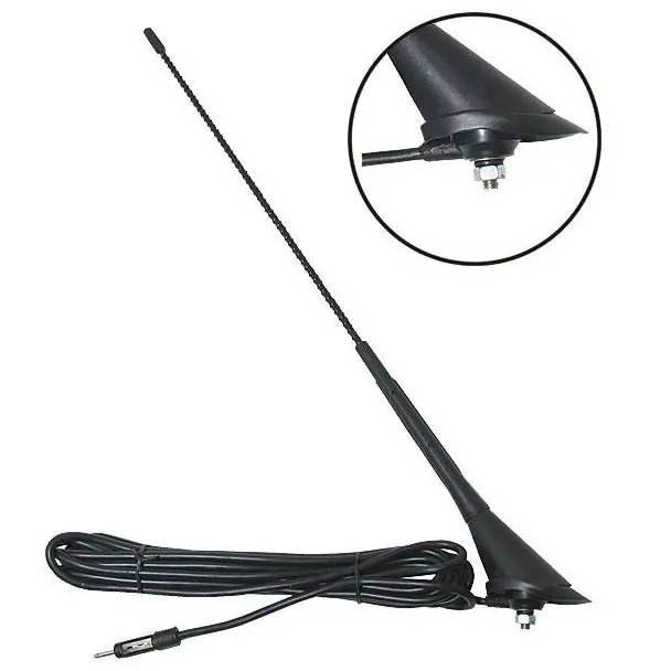 Střešní anténa AUTOMAX, prut 40 cm, sklon 52° do zadní části Výprodej