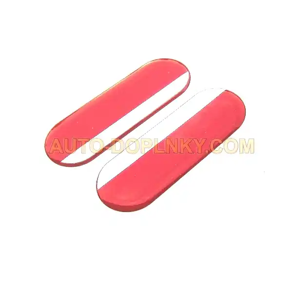 Jen Po Omezenou Doba Gelové 3D reflexní samolepící odrazky na zadní nárazník, 71 x 24 mm, 2 ks