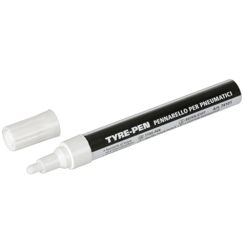 Bílý fix na pneumatiky, popisovač pneu LAMPA TYRE-PEN Ověřený