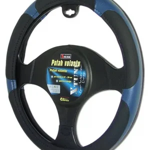 Potah volantu COMPASS GRIP 37 - 39 cm černo / modrý Autentický