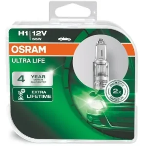 Přímo Od Výrobce Žárovky H1 Osram Ultra Life (DUO BOX 2 ks) - pro dlouhou životnost