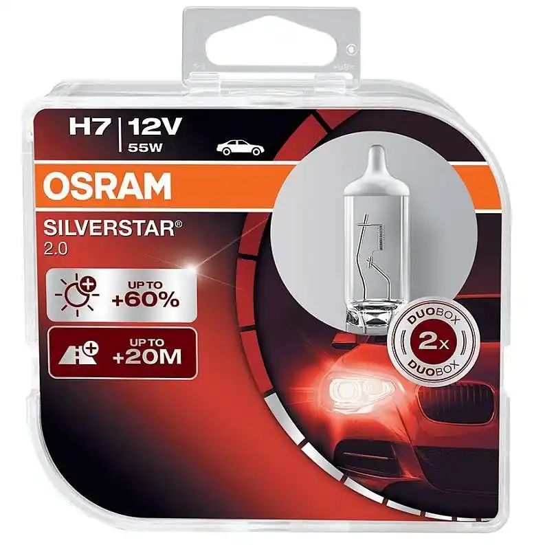 Autentický Žárovky H7 Osram Silverstar 2.0 (DUO BOX 2 ks)