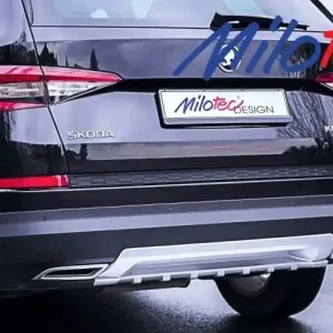 Škoda Kodiaq 2016- - difuzor zadního nárazníku, ABS - stříbrný matný Akční Cena