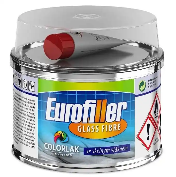 Dvousložkový tmel se skelným vláknem Eurofiller Glass Fibre (250 g) Tovární Cena