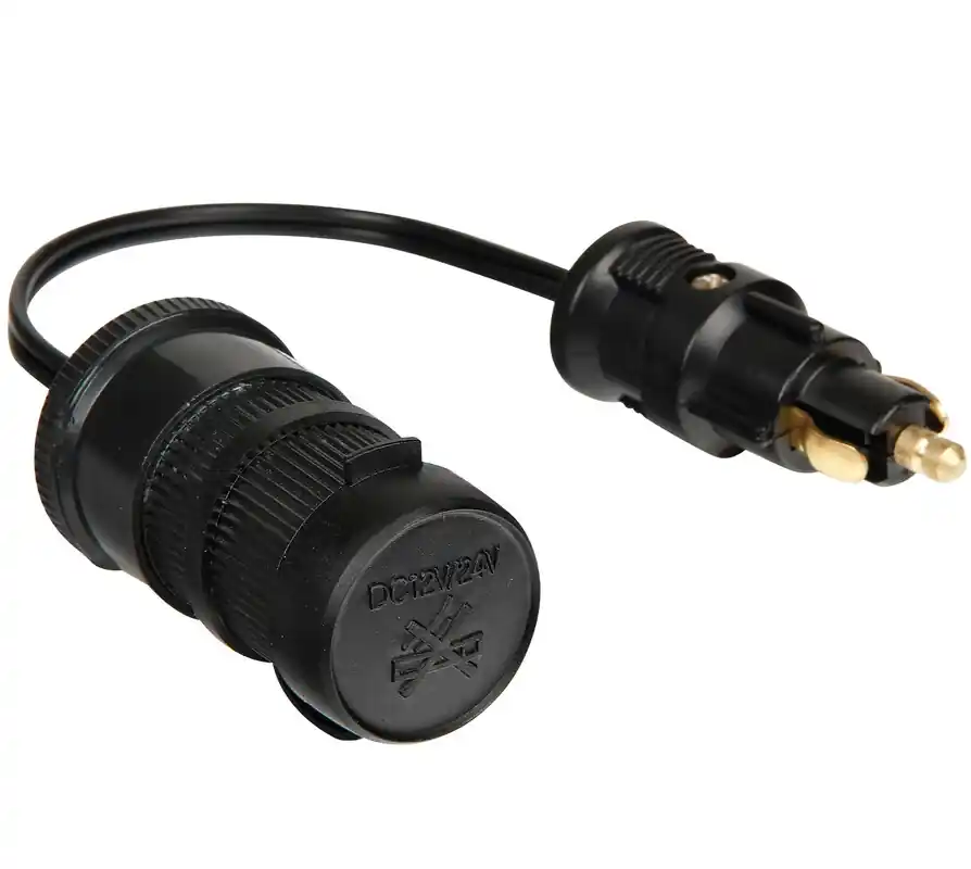 DIN redukce auto zásuvky, DIN na STANDARD, 12/24V LAMPA Aktuální