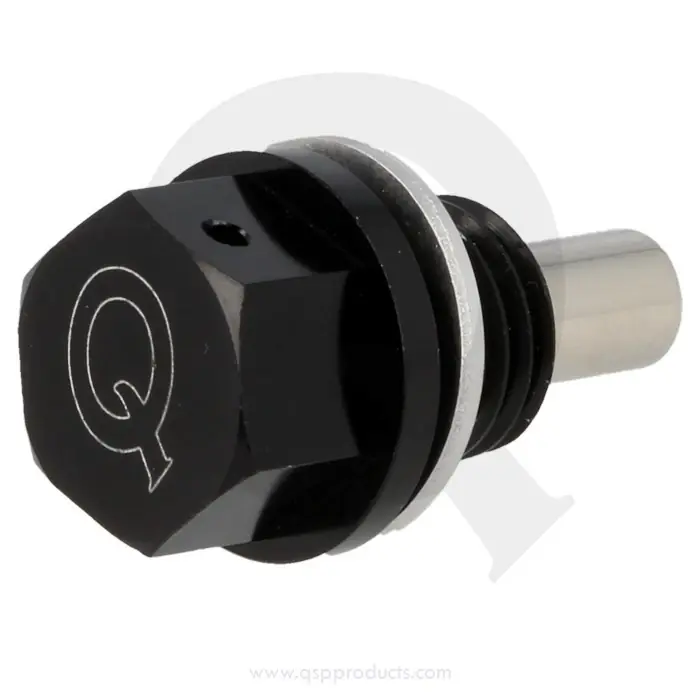 Černý magneticky výpustný šroub - QSP M12x1.25 Nízká Cena