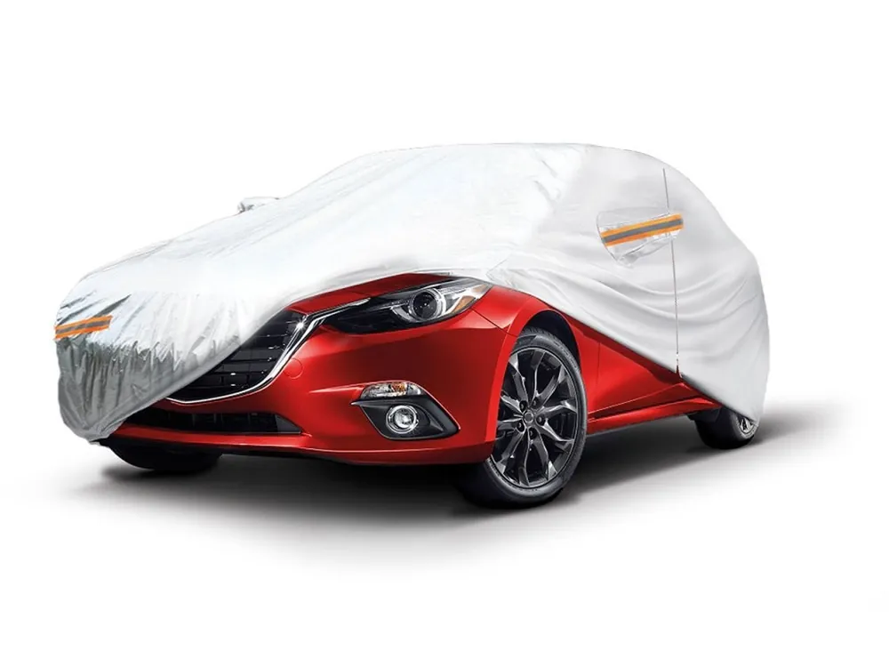 Autoplachta, plachta na auto - velikost XL 530x180x120 stříbrná Zlevněný