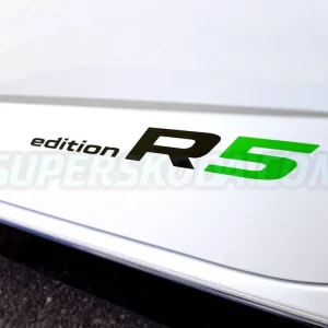 Škoda Fabia III - emblém na zadní boční dveře R5 edition Aktuální