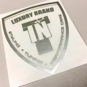 Nálepka Tuning-IN "Logo" barva stříbrná Autentický