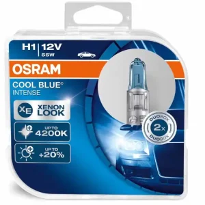 Žárovky Osram Cool Blue Intense H1 - studená bílá barva světla Autentický