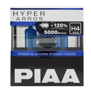 Bezpečná Platba Autožárovky PIAA Hyper Arros 5000K H4 - o 120 procent vyšší svítivost, jasně bílé světlo o teplotě 5000K