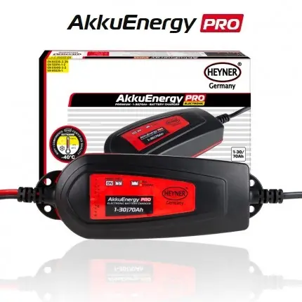 Nejlepší Volba Inteligentní autonabíječka Akku Energy PRO (1-30 Ah udržovací 1-70 Ah) - Heyner Germany