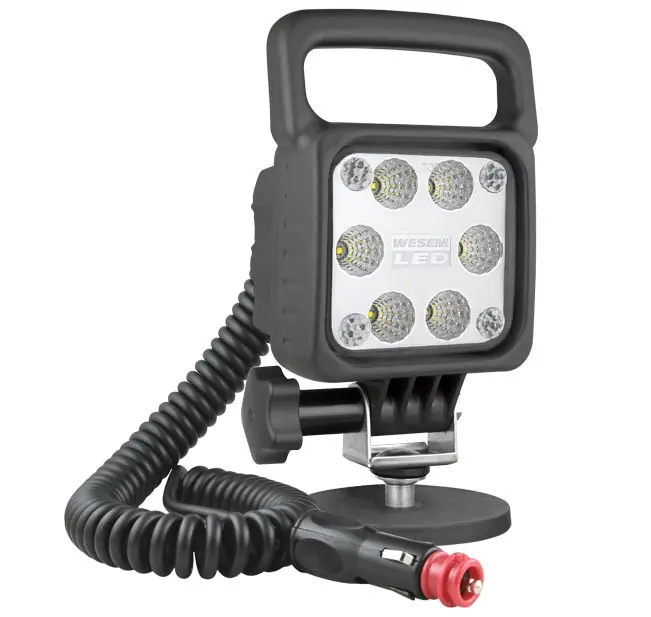 Pouze Dnes LED pracovní světlo 6 LED OSRAM 2000 LM s kabeláží 12V, madlem a magnety WESEM