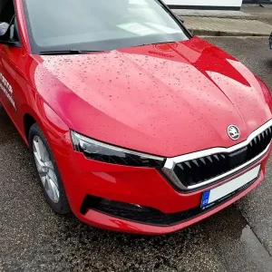 Ověřený Škoda Scala - ABS plastové mračítka SPORTIVE v originál Škoda barvě VELVET RED (F3P)