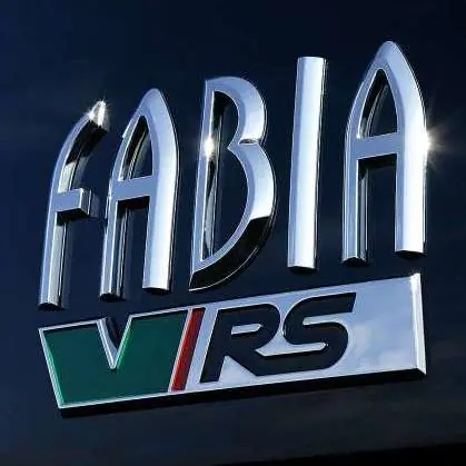 Zadní znak Škoda RS Škoda Fabia I (1999 - 2008) - originál 6Y0853687AGLAQ Poslední Šance