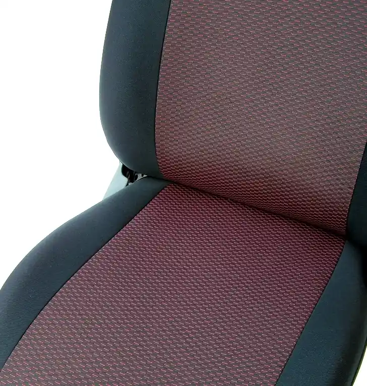 Must-Have Autopotahy Ford Transit Custom I (2012 - 2023) 3 místná verze - Exclusive Quality - černo / červené