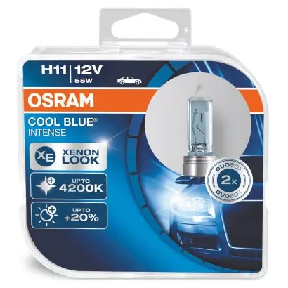 Žárovky H11 Osram Cool Blue Intense 4200K (DUO BOX 2 ks) Sezónní Sleva