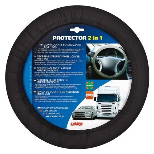 Potah volantu 34 - 45 cm, ochranný a hřejivý LAMPA PROTECTOR 2 in 1 Tovární Cena