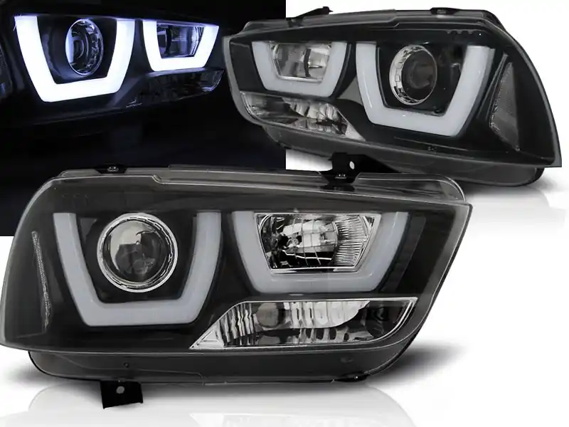 DODGE CHARGER LX II 11-15 - přední černá světla TUBE LIGHT Originální