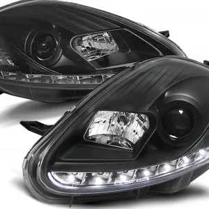 FIAT GRANDE PUNTO 05-08 - přední černá světla s LED svícením Kup Teď