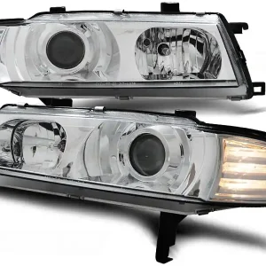 Značkový HONDA PRELUDE 92 -97 - přední chrom světla ANGEL EYES
