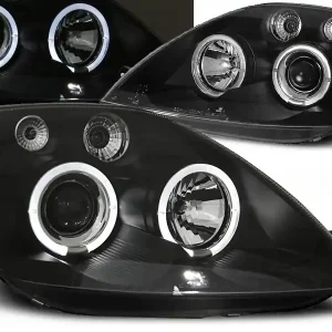 Nízká Cena FORD FIESTA MK6 02-05 - přední černá světla ANGEL EYES