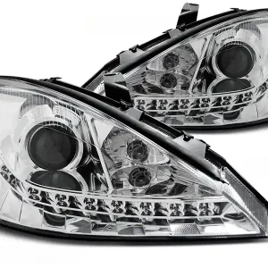 Nejlepší Cena FORD FOCUS 01-04 - přední chrom světla s LED svícením