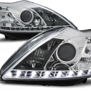 Nejlepší Cena FORD FOCUS 08-10 - přední chrom světla s LED svícením