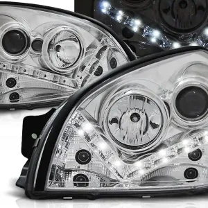 Omezená Nabídka HYUNDAI TUCSON 04-10 - přední chrom světla s LED svícením