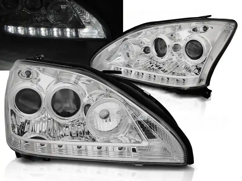 LEXUS RX 330 / 350 03-08 - přední chrom světla TUBE LIGHT Časově Omezené