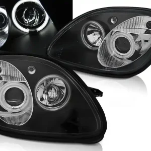 Originální MERCEDES R170 SLK 96-04 - přední černá světla ANGEL EYES CCFL