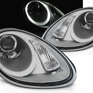 PORSCHE BOXSTER / CAYMAN 987 05-08 - přední světla SILVER TUBE LIGHT pro xenon Akční Cena