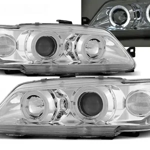 Výprodej PEUGEOT 306 93-97 - přední chrom světla ANGEL EYES