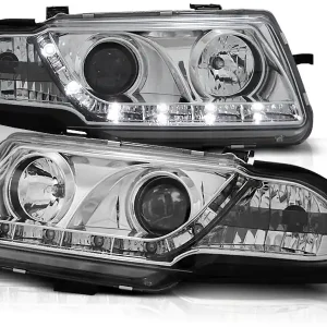 OPEL ASTRA F 91-94 - přední chrom světla s LED svícením Vysoce Kvalitní