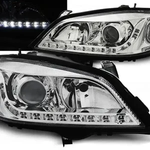 Pouze Dnes OPEL ASTRA G 97-04 - přední chrom světla s LED svícením