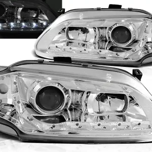 RENAULT MEGANE / SCENIC 96-99 - přední chrom světla s LED svícením Cenově Výhodný