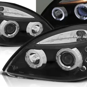 Omezená Nabídka RENAULT CLIO 01-05 - přední černá světla ANGEL EYES