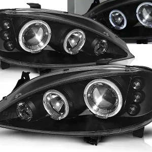 RENAULT MEGANE 99-02 - přední černá světla ANGEL EYES Bezpečná Platba