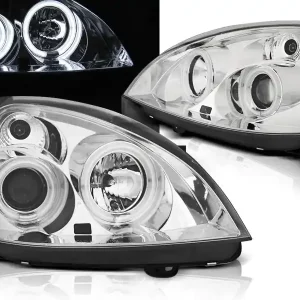 Ihned K Objednání RENAULT CLIO II 01-05 - přední chrom světla ANGEL EYES CCFL