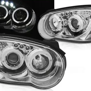SUBARU IMPREZA II GD 03-05 - přední chrom světla ANGEL EYES Ověřený