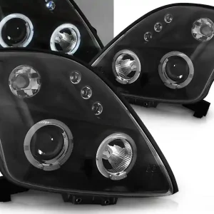 Oblíbený SUZUKI SWIFT 05-10 - přední černá světla ANGEL EYES