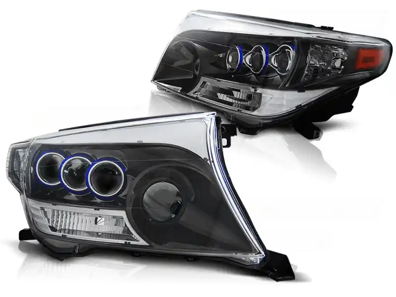 TOYOTA LAND CRUISER FJ200 07-12 - přední černá / chrom světla Expresní Doručení
