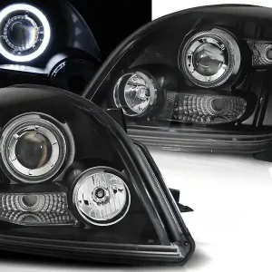 Sleva TOYOTA LAND CRUISER 120 03-09 - přední černá světla ANGEL EYES CCFL