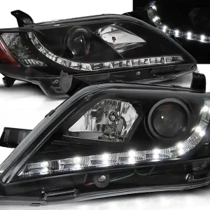 TOYOTA CAMRY 6 XV40 06-09 - přední černá světla s LED svícením Přímo Od Výrobce