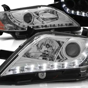 TOYOTA CAMRY 6 XV40 06-09 - přední chrom světla s LED svícením Cenový Hit