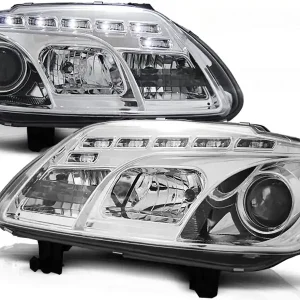Zlevněný VW TOURAN 03-06 / CADDY - přední chrom světla s LED svícením