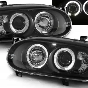 Speciální Cena VW GOLF 3 91-97 - přední černá světla ANGEL EYES