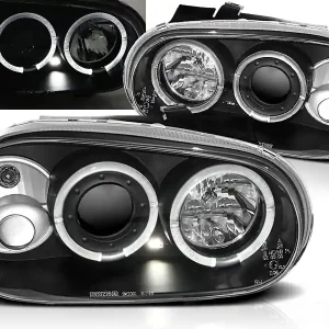 Jen Po Omezenou Doba VW GOLF 4 97-03 - přední černá světla ANGEL EYES