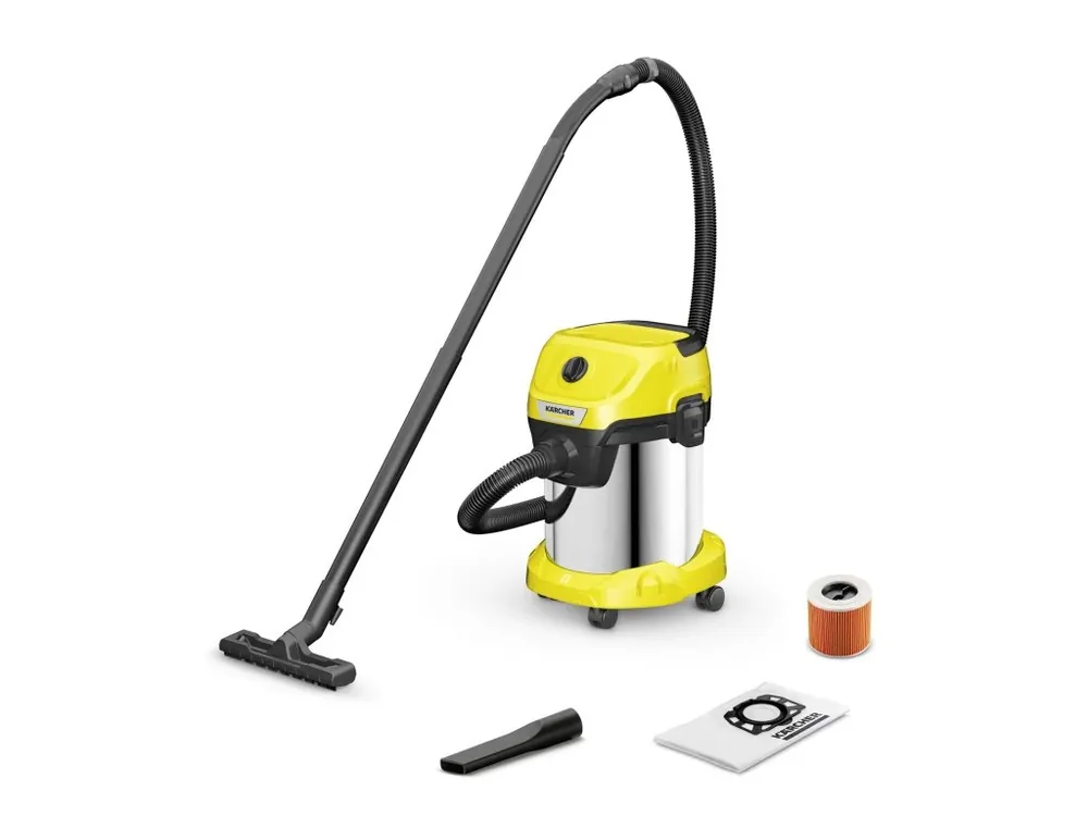 Víceúčelový vysavač WD 3 S, mokrosuchý, 1000 W, nádoba 17 l - Karcher Akční Cena