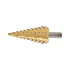 Sleva BGS Technic BGS 1618 Kónický vrták HSS pr. 4 ÷ 22 mm s titanovým povrchem